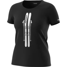 Футболка Dynafit Graphic Cotton Wmn жіноча 0917 чорна