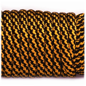 Паракордовий шнур Highlander Type III 550 black apricot twist 4 мм чорний Паракордовий шнур Highlander Type III 550 black apricot twist 4 мм чорний