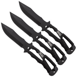 Набір ножів для метання SOG Throwing Knives (3 шт) Paracord Wrapped Sheath