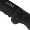 Ніж складний SOG SOG-TAC AU Partially Serrated black чорний