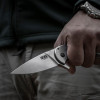 Ніж складний SOG Aegis FLK срібний