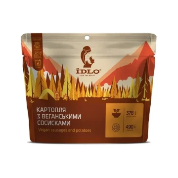 Сушені продукти ЇDLO Картопля з веганськими сосисками