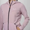 Кофта Salewa Puez AM/DST HD Wms жіноча 6590 фіолетова