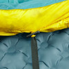 Пуховий спальний мішок Rock Front 600 бірюзово-гірчичний