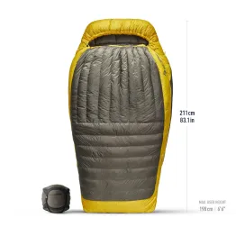 Спальник Sea to Summit Spark -9C/15F Double унісекс Beluga Black темно-сірий