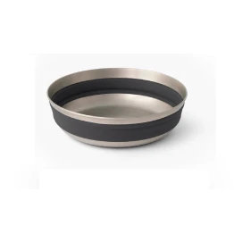 Миска Sea to Summit Detour Stainless Steel Collapsible Bowl L Beluga Black чорна