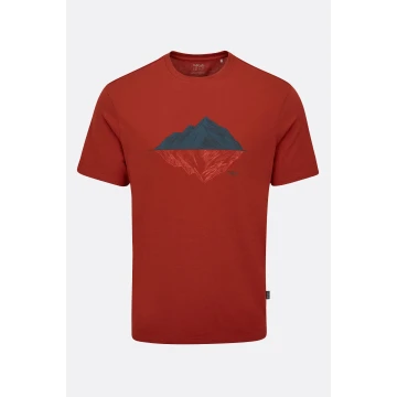 Футболка чоловіча Rab Crimp Reflection Tee Tuscan Red червона