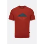 Футболка чоловіча Rab Crimp Reflection Tee Tuscan Red червона