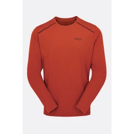 Футболка Rab Force LS Tee Tuscan Red червона чоловіча 