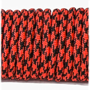 Паракордовий шнур Highlander Type III 550 Red Black Camo 4 мм