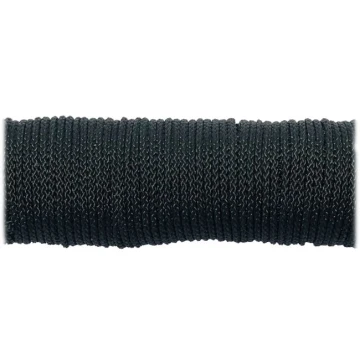 Паракордовий шнур Highlander microcord Black чорний 1,2 мм