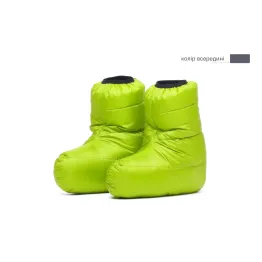 Шкарпетки пухові Turbat Down Socks унісекс bright lime/night black салатові/чорні