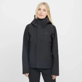 Куртка Rab Downpour Jacket Wmns жіноча Black чорна