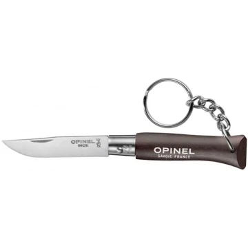 Ніж Opinel Keychain №4 Inox Dark Brown коричневий