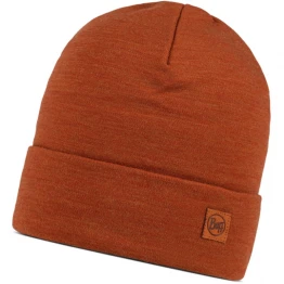 Шапка Buff Merino Heavyweight Beaney Solid Cinnamon коричнева