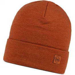 Шапка Buff Merino Heavyweight Beaney Solid Cinnamon коричнева