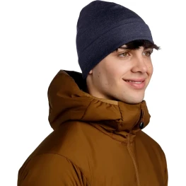 Шапка Buff Merino Heavyweight Beaney Solid Indigo синьо-фіолетова