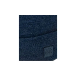 Шапка Buff Merino Heavyweight Beaney Solid Night Blue темно-синій