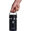 Термопляшка Hydro Flask 350 ml Wide Flex Sip Lid black чорна