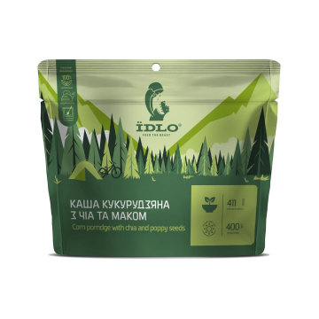 Сушені продукти ЇDLO Каша кукурудзяна з насінням чіа та маком