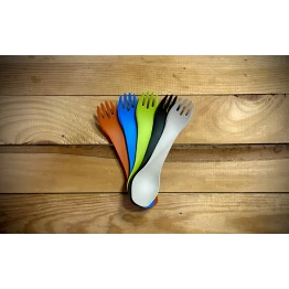 Ложко-виделка Humangear GoBites Uno light blue світло-синя