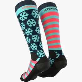 Шкарпетки Dynafit FT Graphic Socks унісекс 8051 сині/рожеві