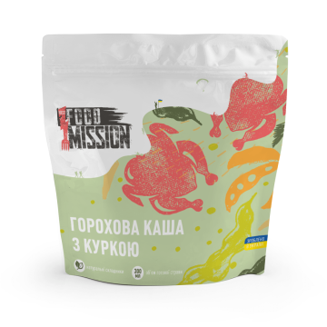 Сушені продукти Food Mission Горохова каша з куркою Сушені продукти Food Mission Горохова каша з куркою