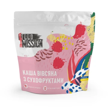 Сушені продукти Food Mission Каша вівсяна з сухофруктами