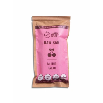 Корисний батончик James Cook RAW BAR Вишня-какао