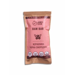 Корисний батончик James Cook RAW BAR Журавлина-чорна смородина