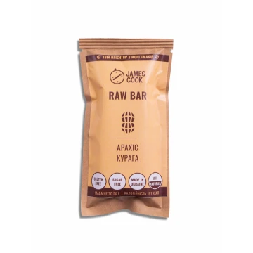 Корисний батончик James Cook RAW BAR Арахіс-курага