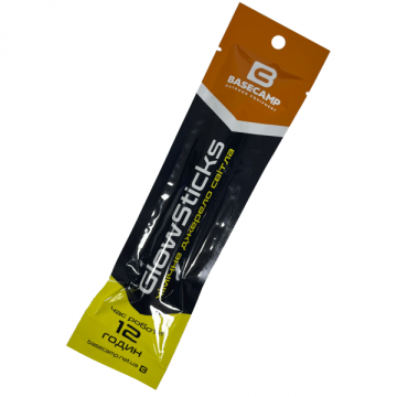 Хімічне джерело світла BaseCamp GlowSticks жовте