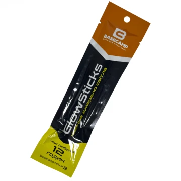Хімічне джерело світла BaseCamp GlowSticks жовте