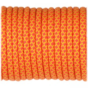 Паракордовий шнур Highlander Type III 550 Sofit yellow pink snake 4 мм оранжевий
