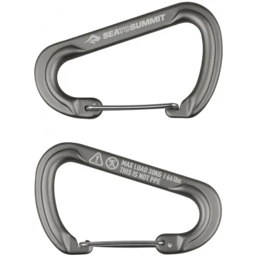 Набір карабінів Sea To Summit Accessory Carabiner Large Titanium 2pcs