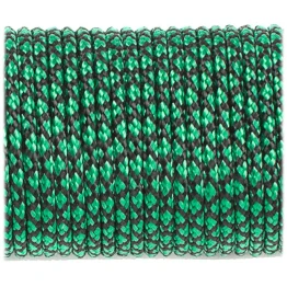 Паракордовий шнур Highlander minicord (2.2 мм) emerald green snake зелено-чорний