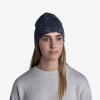 Шапка Buff MIDWEIGHT MERINO WOOL HAT MULTI STRIPES graphite графітова