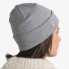 Шапка Buff Merino Heavyweight Beaney Solid Light Grey сірий