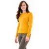 Футболка Turbat Cozy Logo 2 LS Wmn жіноча golden yellow жовта
