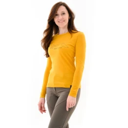 Футболка Turbat Cozy Logo 2 LS Wmn жіноча golden yellow жовта
