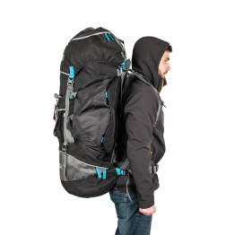 Рюкзак Travel Extreme Bizon 100  чорний/голубий