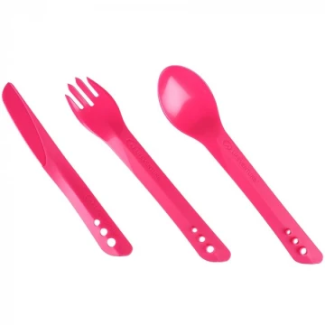 Набір приборів для їжі Lifeventure Ellipse Cutlery pink рожевий