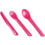 Набір приборів для їжі Lifeventure Ellipse Cutlery pink рожевий