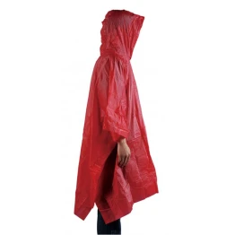 Пончо AceCamp Vinyl Rain Poncho red бордове