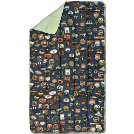 Ковдра Kelty Bestie Blanket laurel green-patches мʼятна/темно-синя