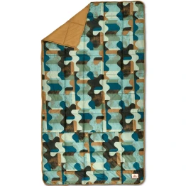 Ковдра Kelty Bestie Blanket woodthrush-geo natural пісочна/блакитна