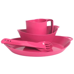 Набір посуду Lifeventure Ellipse Camping Tableware Set pink рожевий