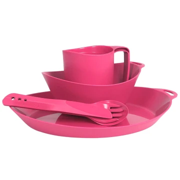 Набір посуду Lifeventure Ellipse Camping Tableware Set pink рожевий Набір посуду Lifeventure Ellipse Camping Tableware Set pink рожевий