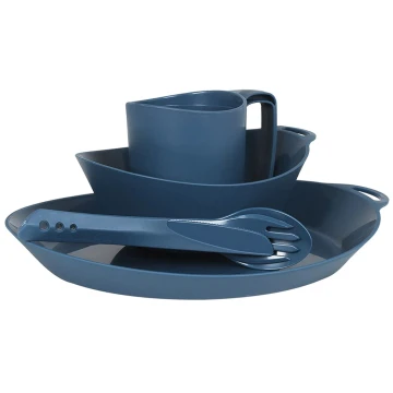 Набір посуду Lifeventure Ellipse Camping Tableware Set navy синій