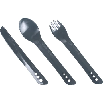 Набір приборів для їжі Lifeventure Ellipse Cutlery graphite темно-сірий